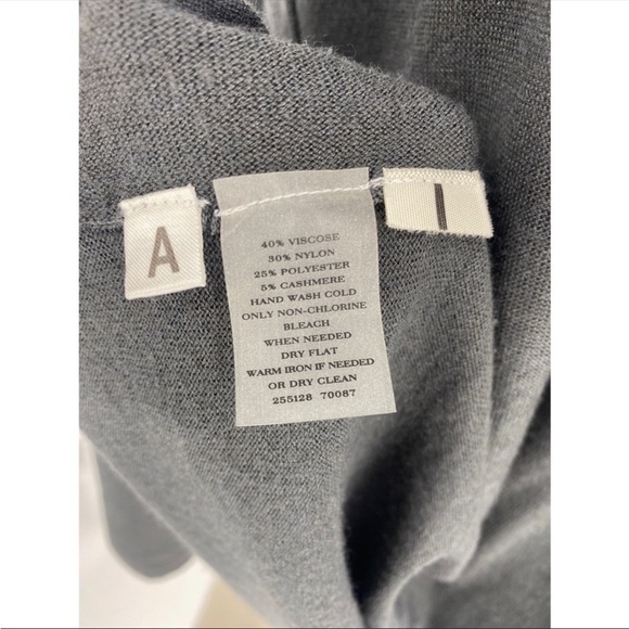 Ann Taylor Viscose Cashmere Blend LongLine Open Front Cardigan - Picture 8 of 9